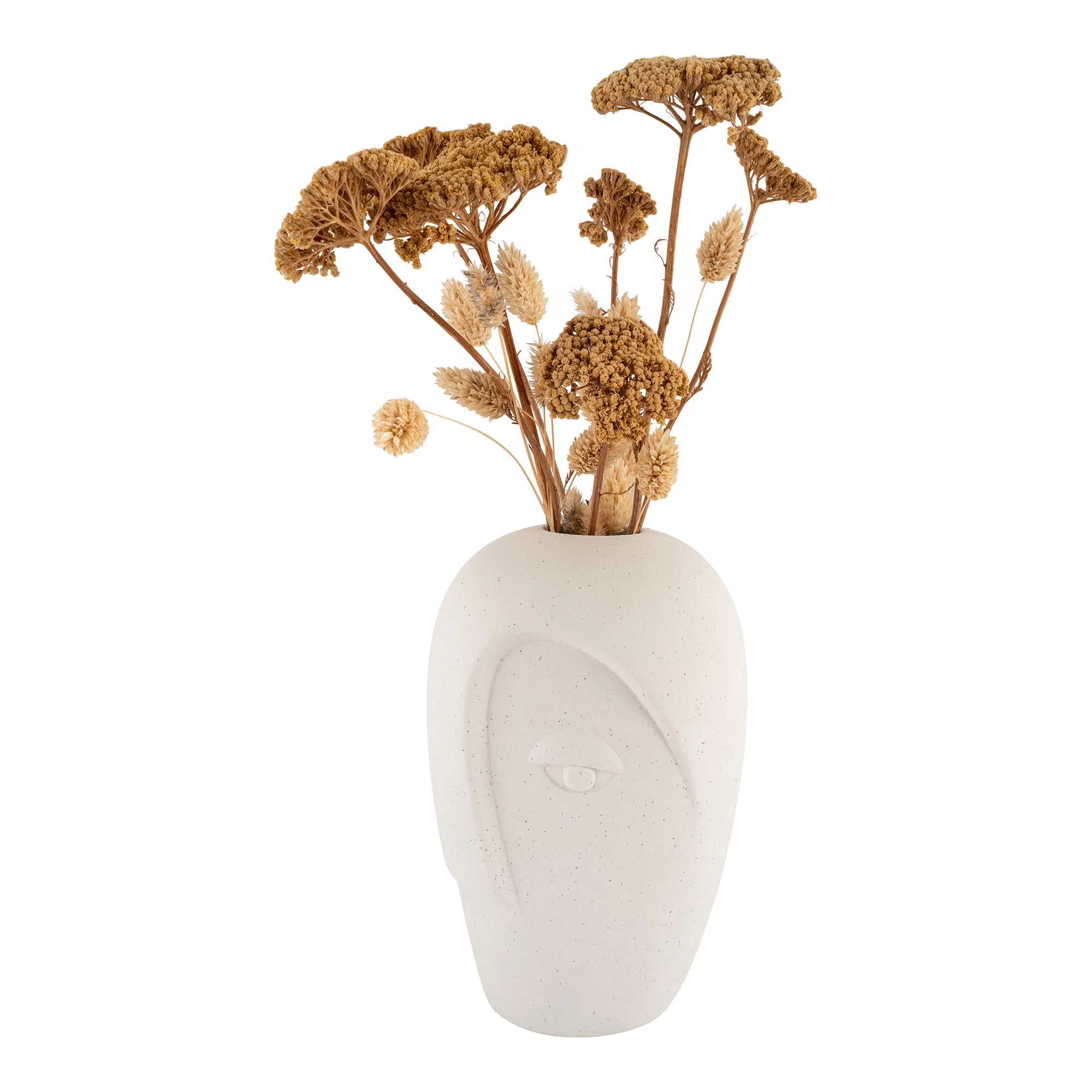 Vase "Elyra" – Sand-colored Ceramic Design