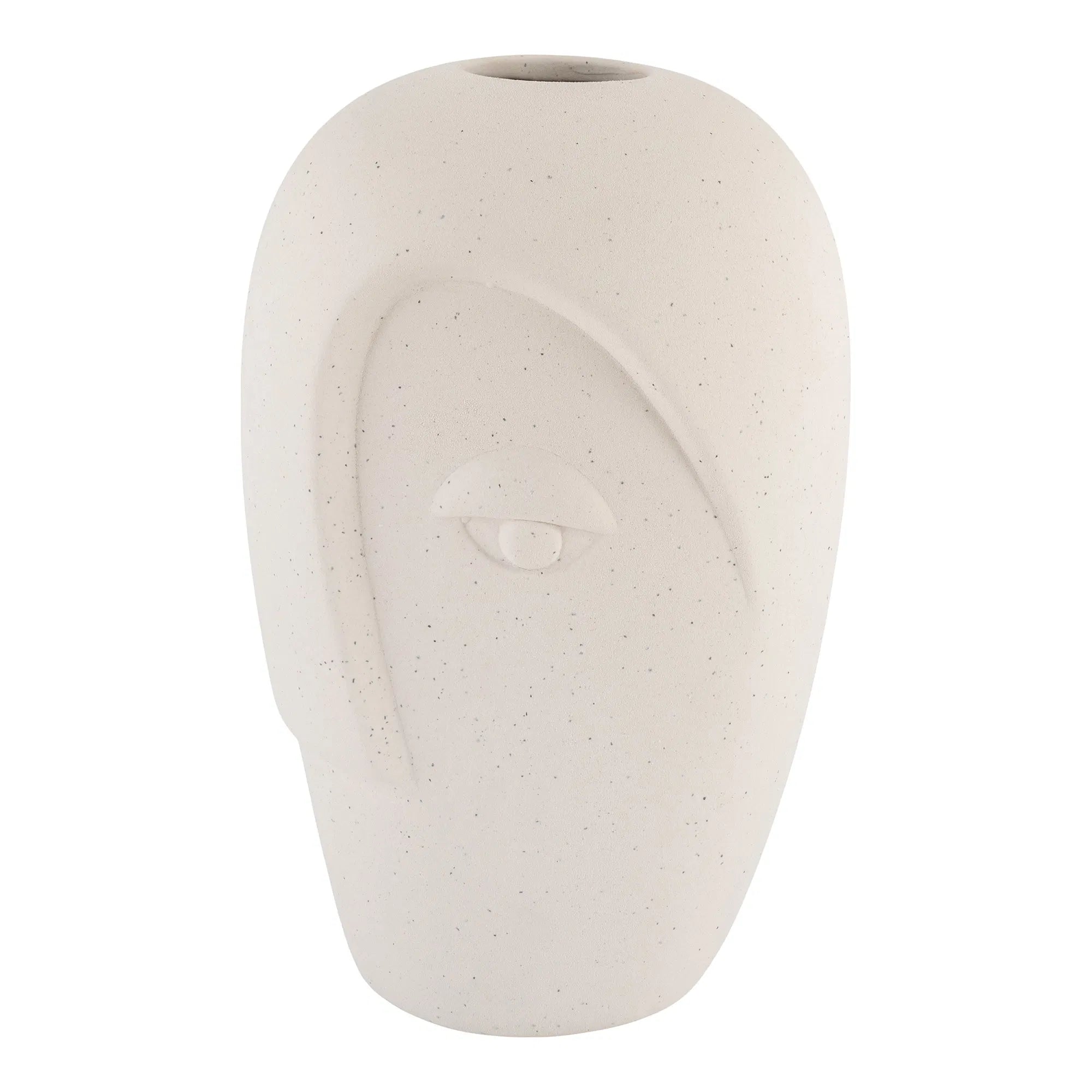 Vase "Elyra" – Sand-colored Ceramic Design