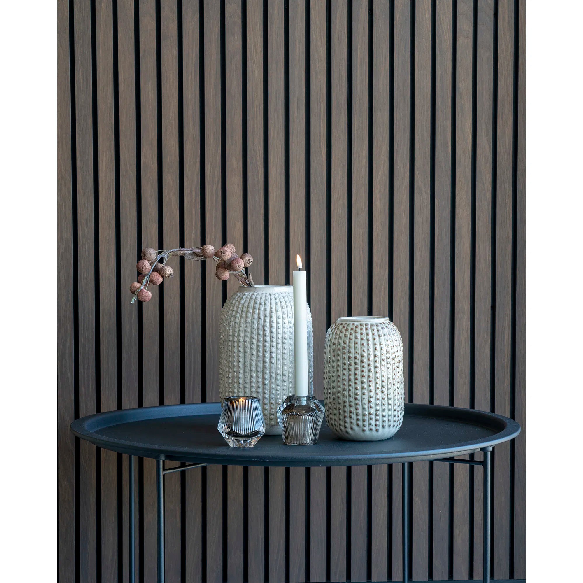 Vase "Oliviera" – Smoke Brown Glass