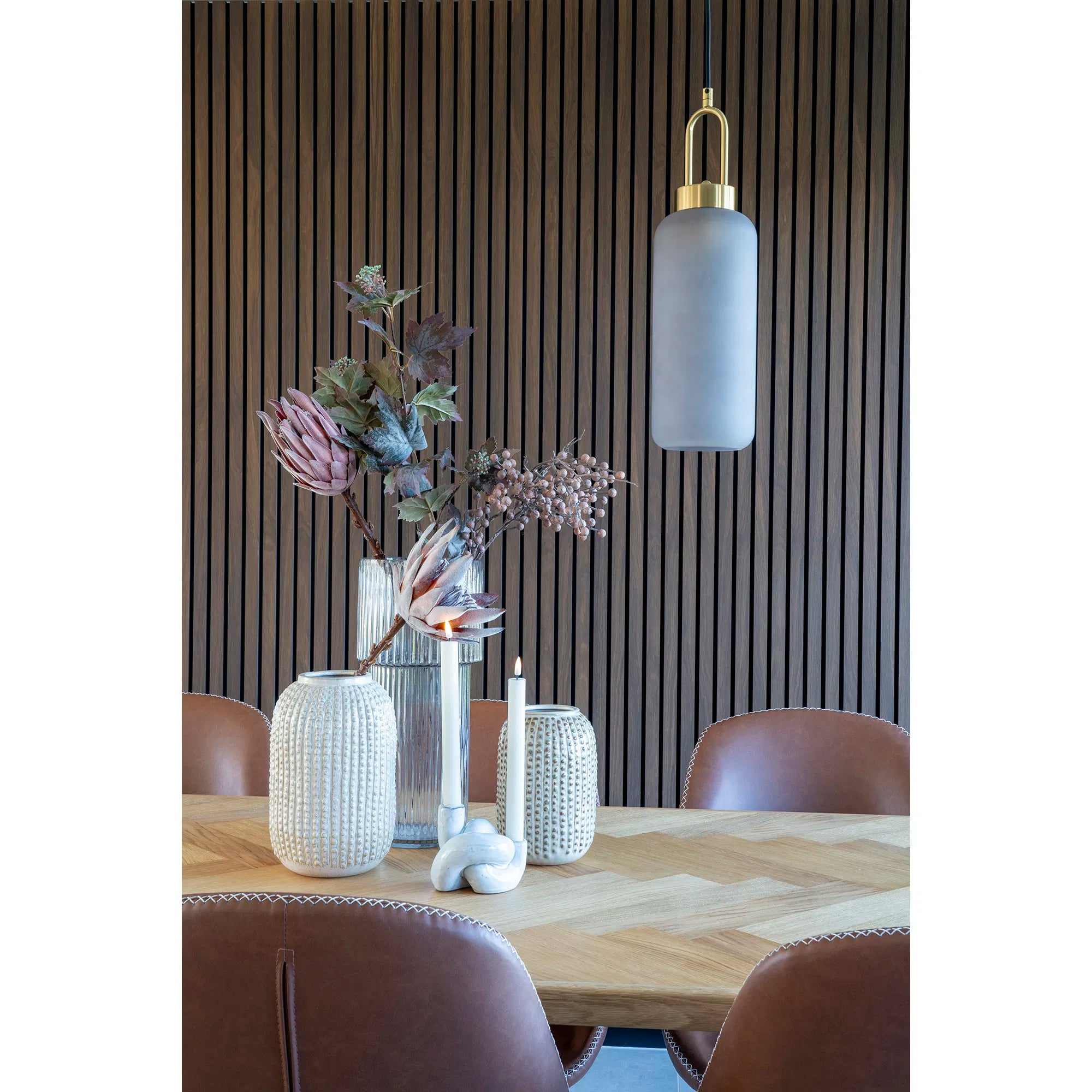 Vase "Oliviera" – Smoke Brown Glass