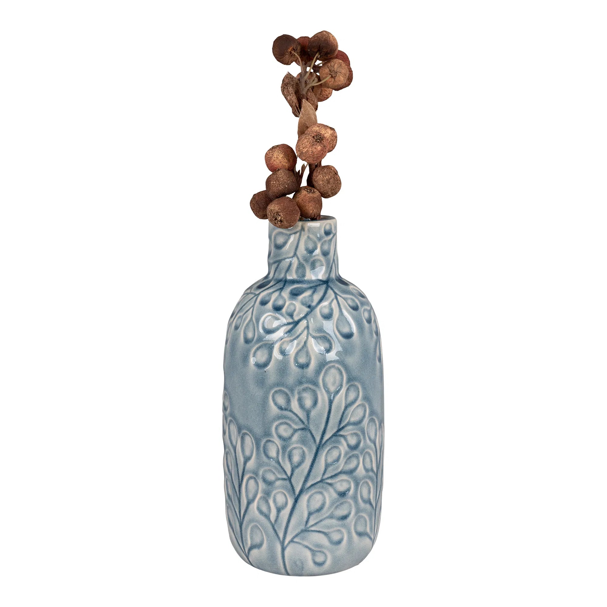 Vase Azurea – Ceramic in Blue, 26 cm