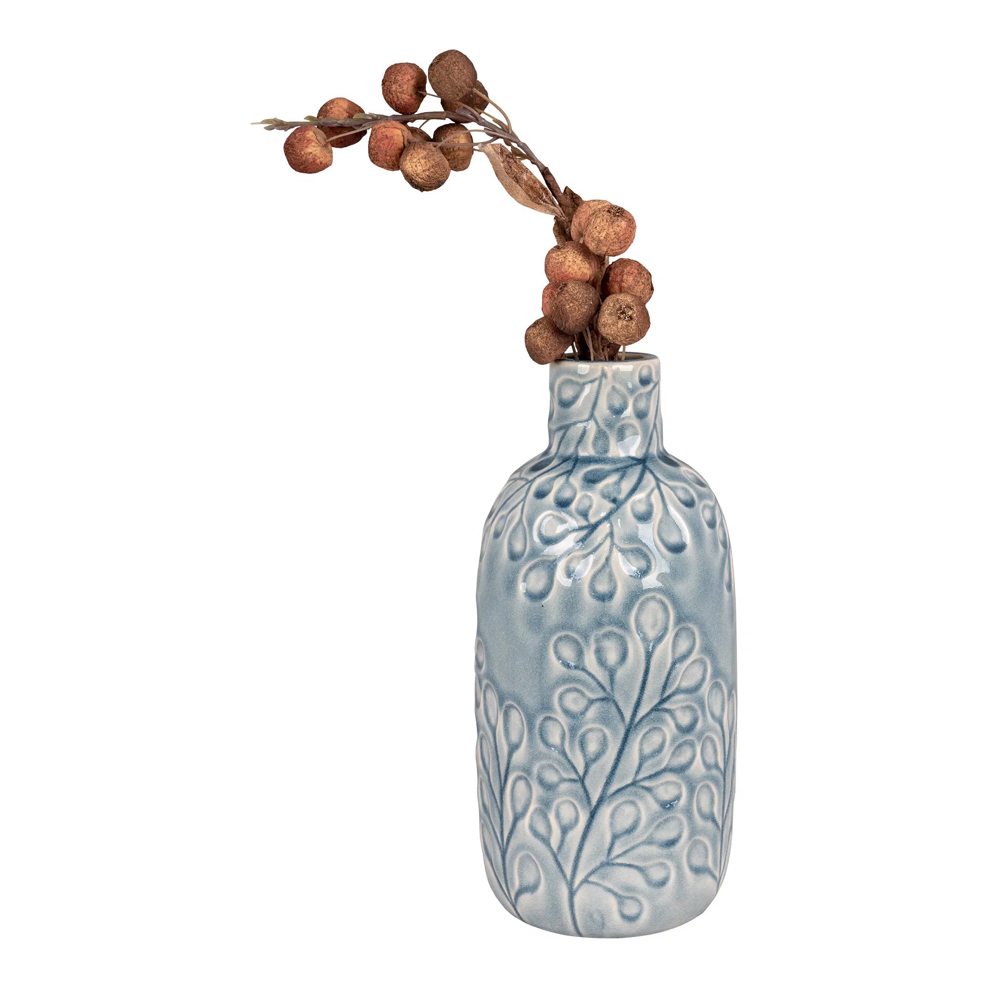 Vase Azurea – Ceramic in Blue, 26 cm