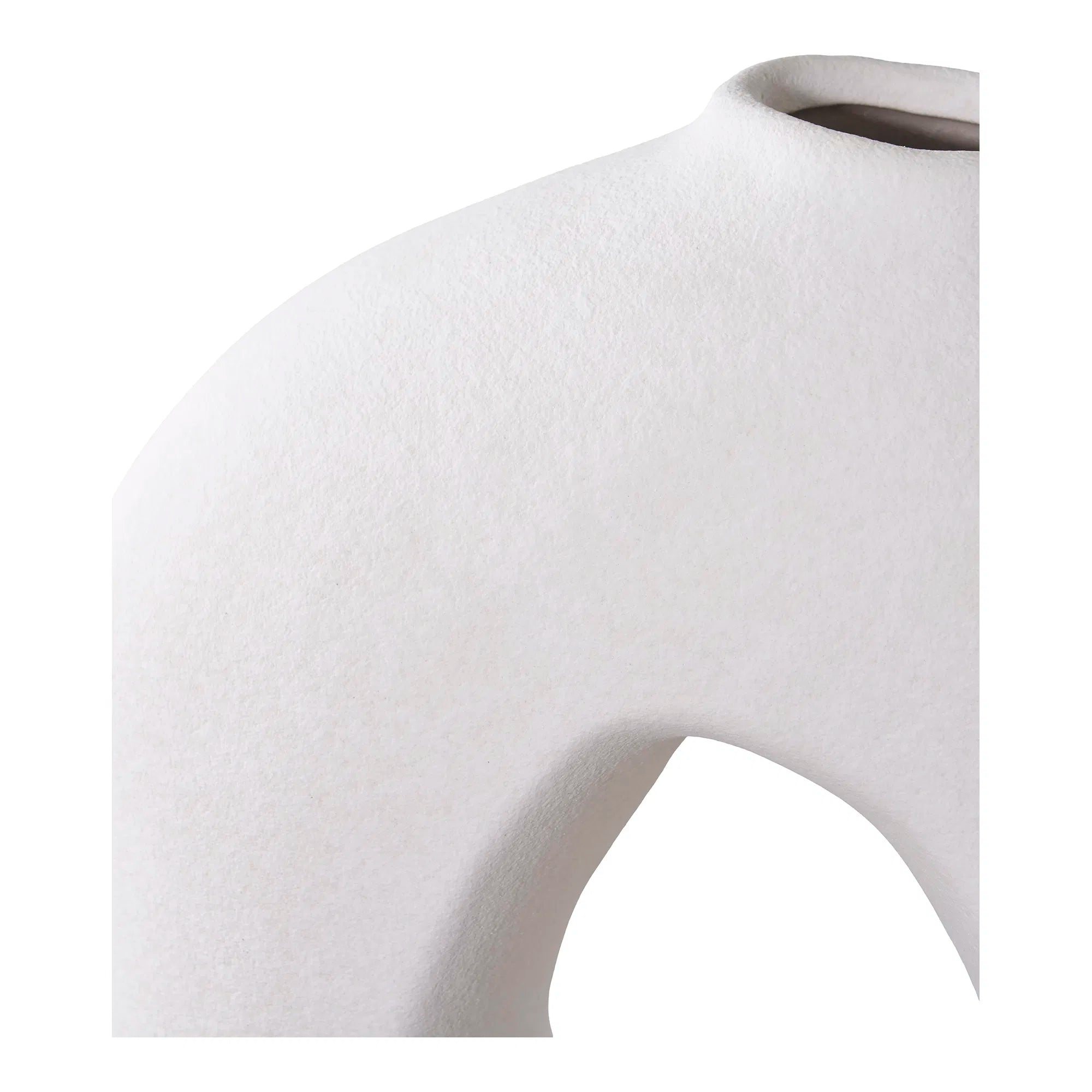 Vase "Lunea" – Sculptural Ceramics in White