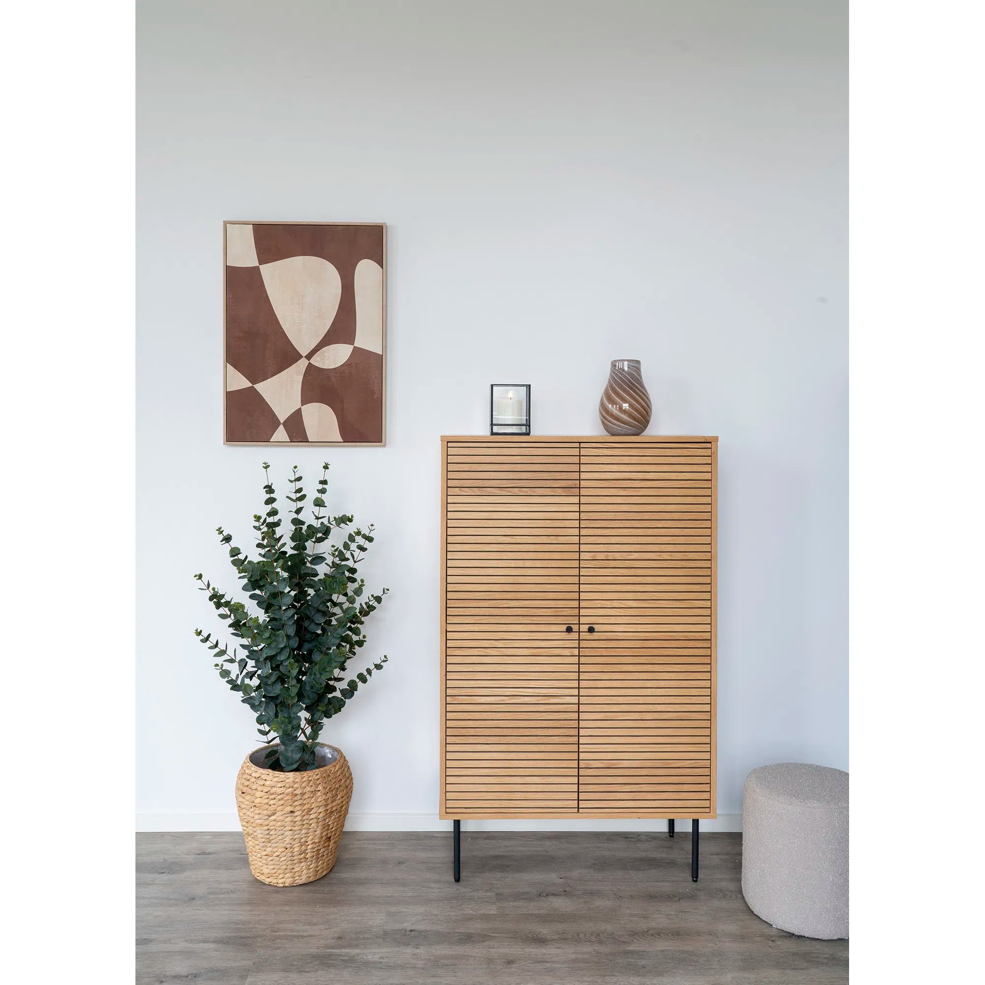 Vase "Liora" – Glass in warm brown tone