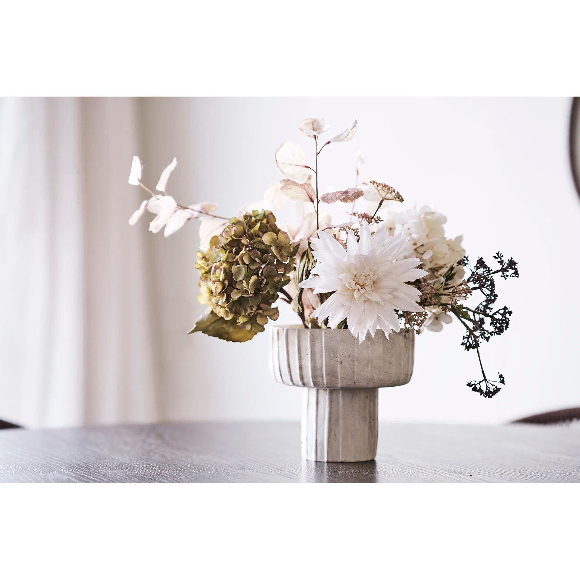 Vase Solana – Beige-Brown made of Cement