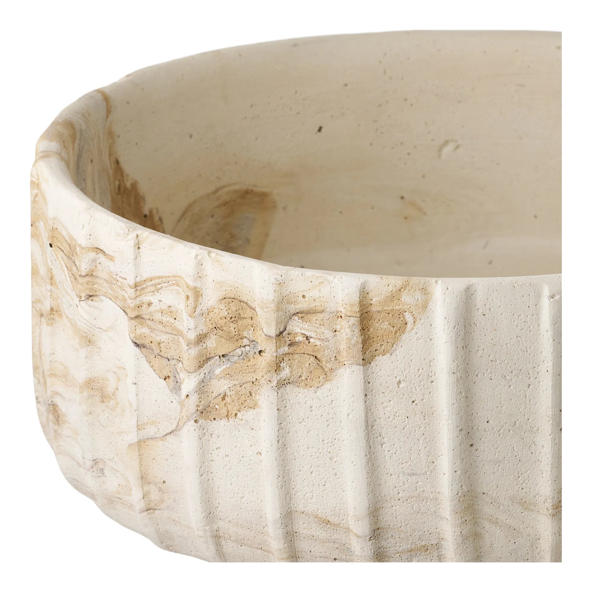 Vase Solana – Beige-Brown made of Cement