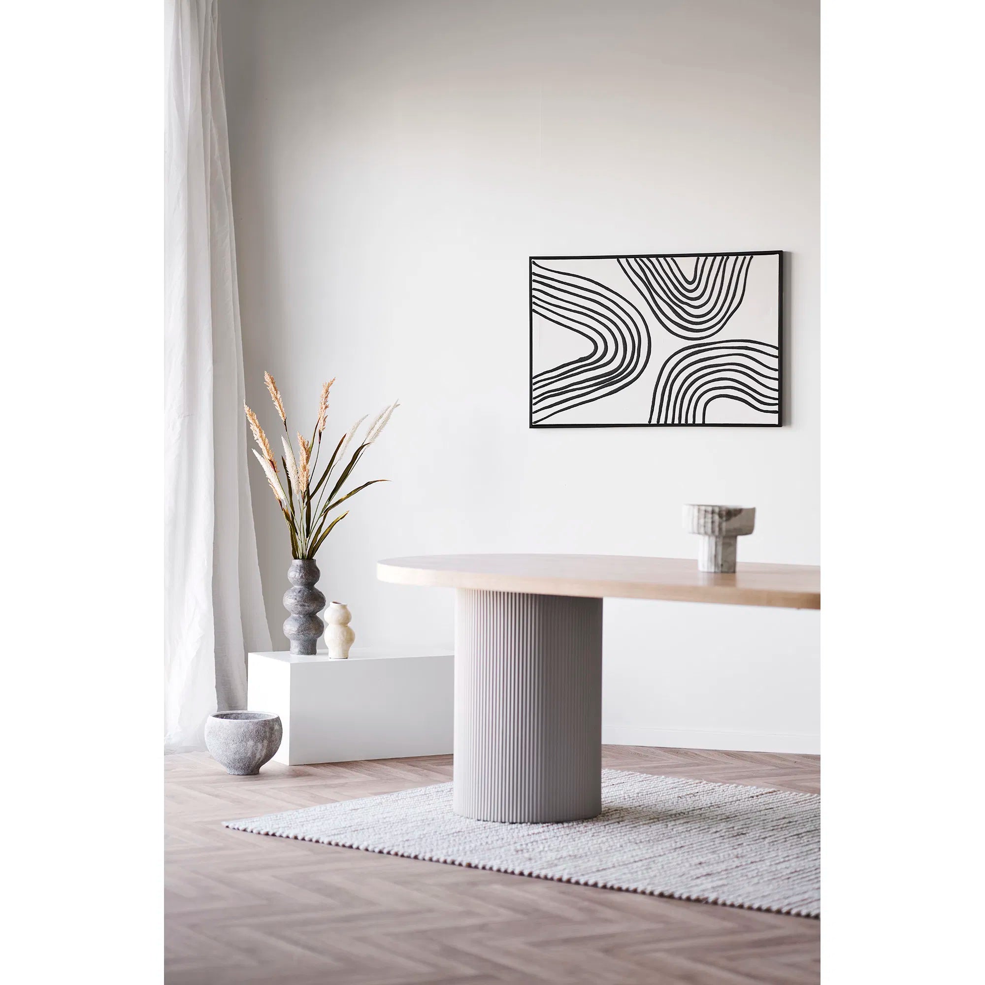 Vase "Aurore" – Beige Ceramic