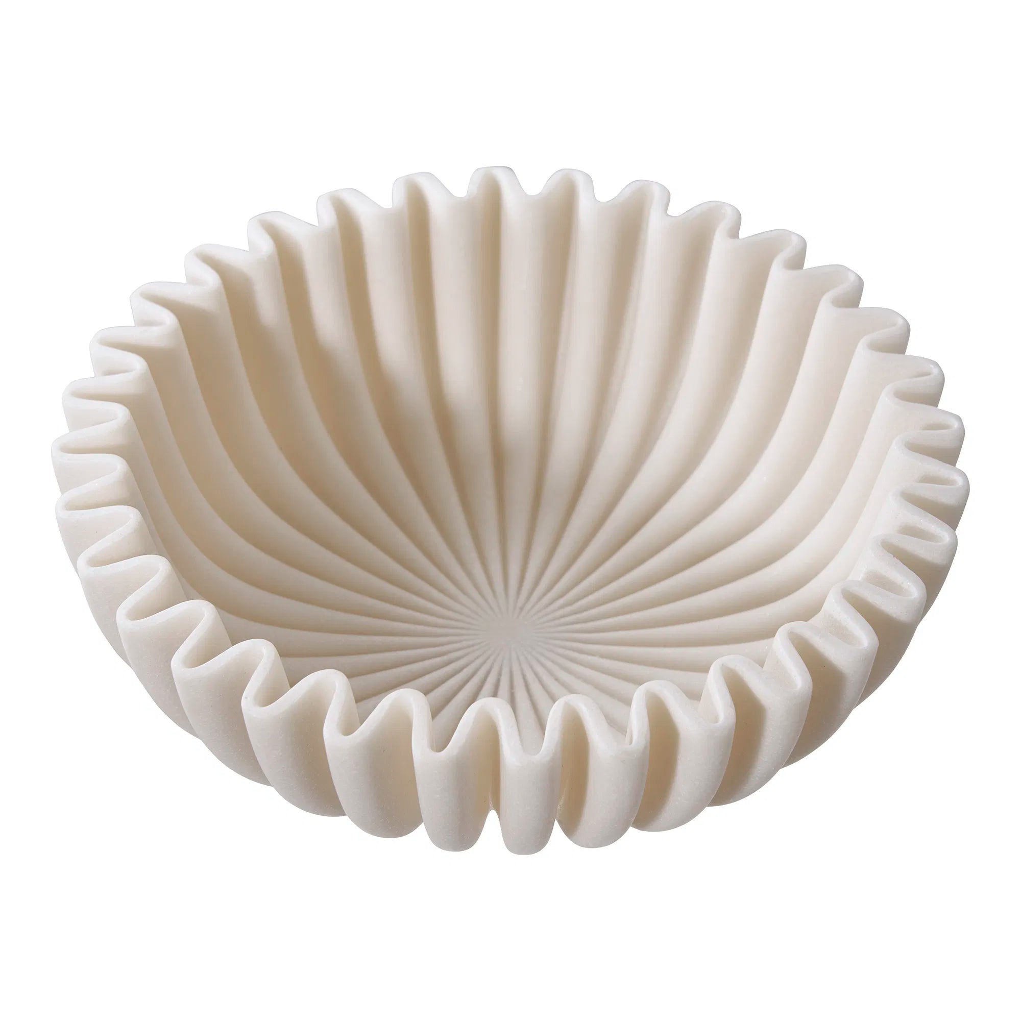 Bowl "Mirella" – Beige Polyresin Design