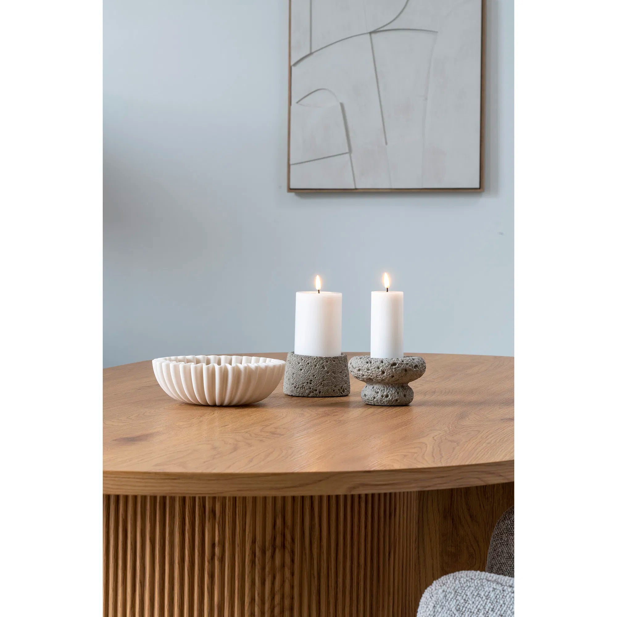 Bowl "Mirella" – Beige Polyresin Design