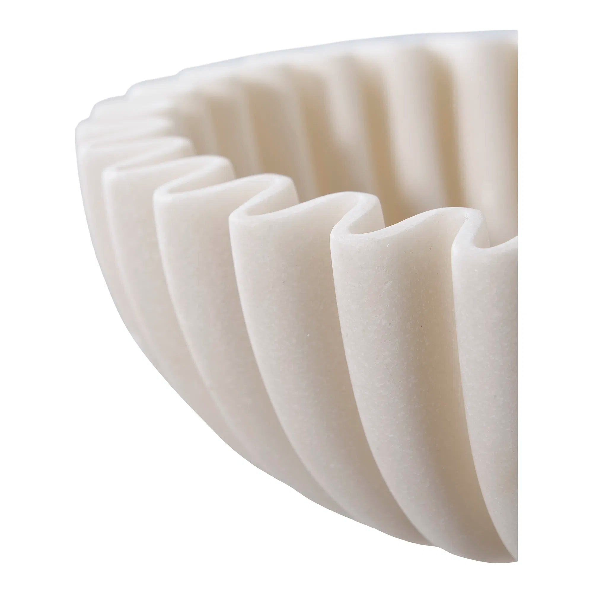 Bowl "Mirella" – Beige Polyresin Design