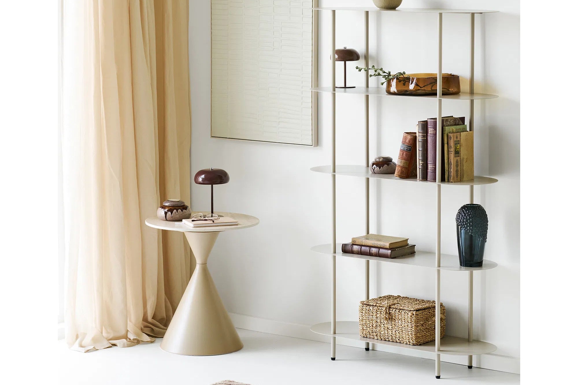 Vase Veloria – noble glass vase in dark gray