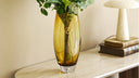 Vase Finn - aus gold-orangem Glas