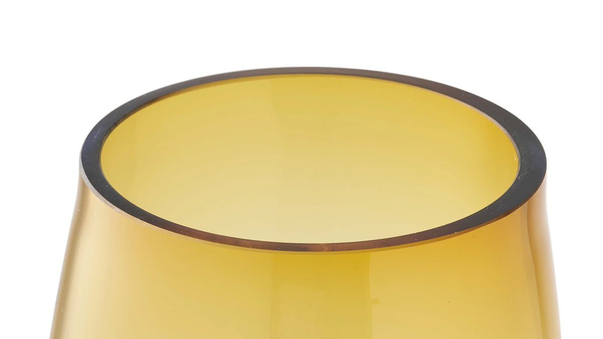 Vase Finn - made of gold-orange glass