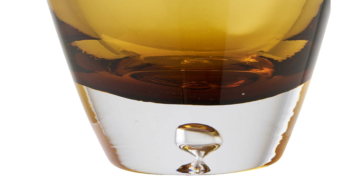 Vase Finn - made of gold-orange glass