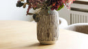 Holiday Vase - made of ceramic in Brown/White