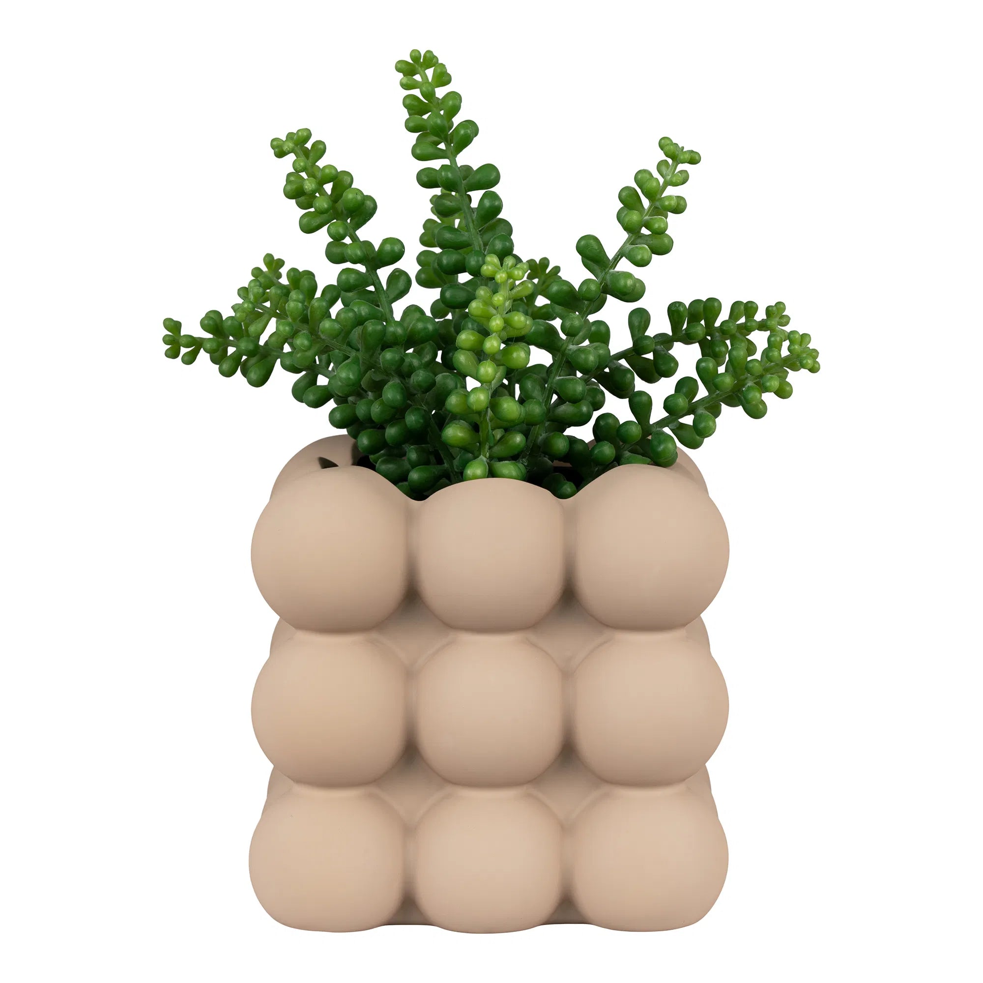 Flowerpot "Caviano" – Playful spherical design made of stoneware