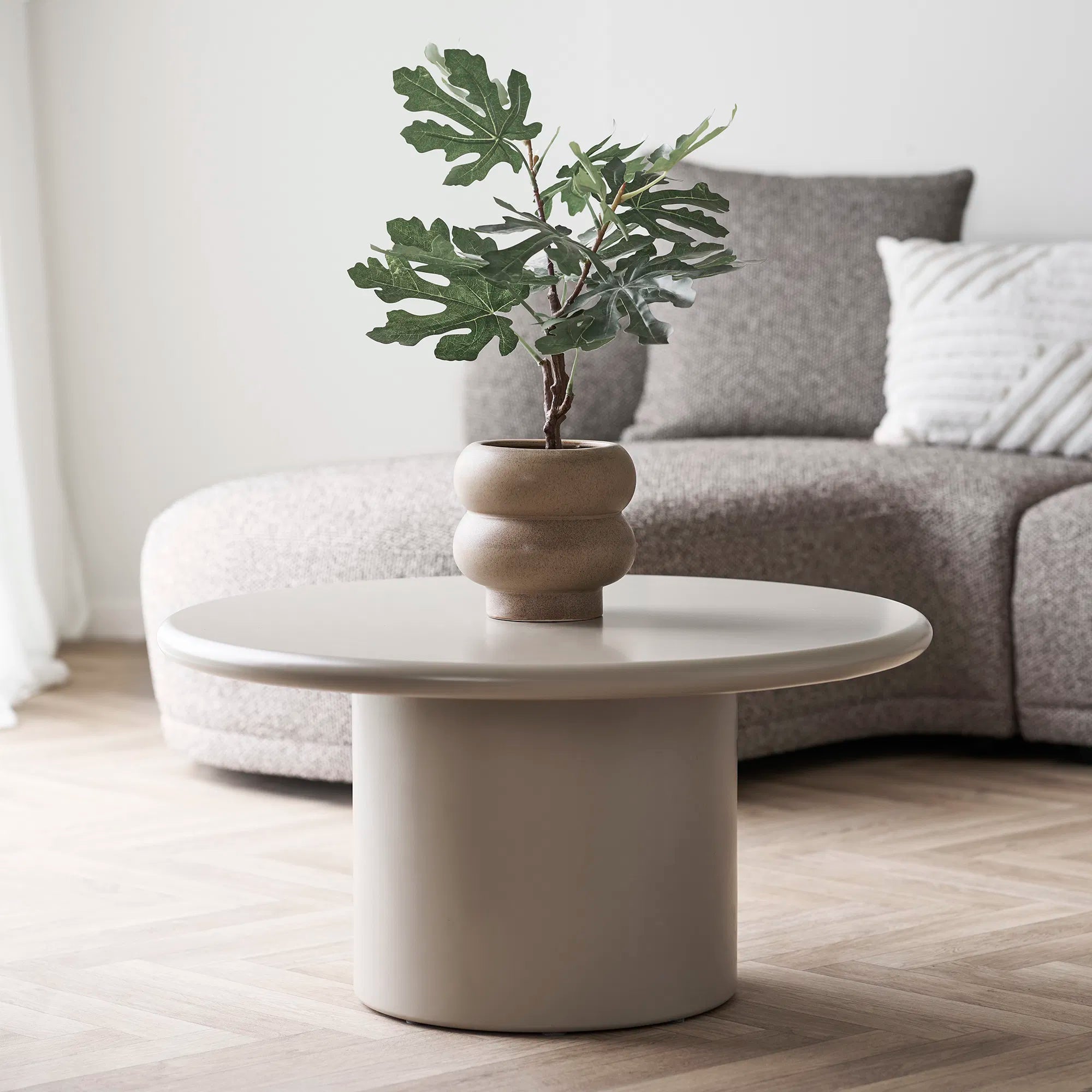 Flowerpot "Arvello" – Brown Ceramic Design with Organic Shape