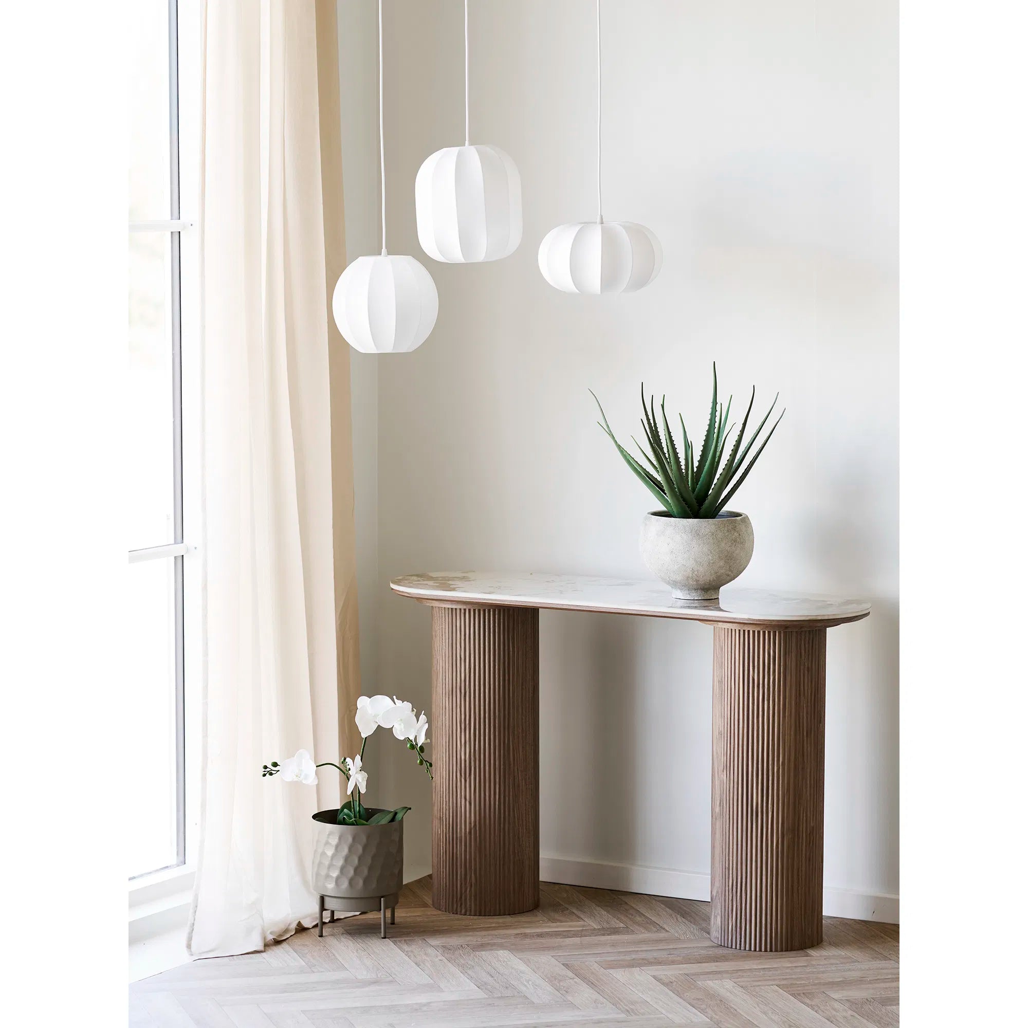 Flowerpot "Ravira" – Steel in elegant brown