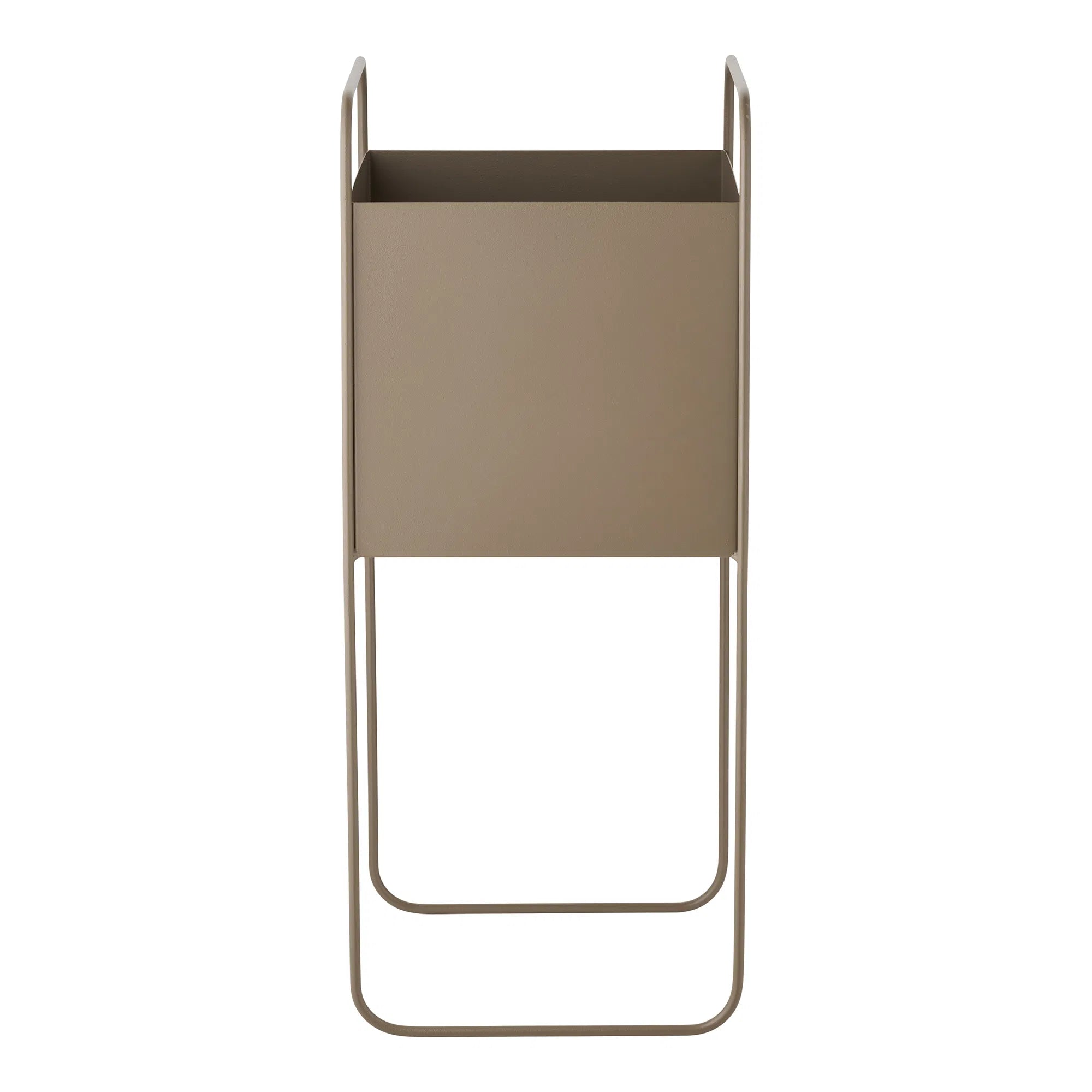 Flowerpot "Marvio" – Modern plant stand made of brown steel