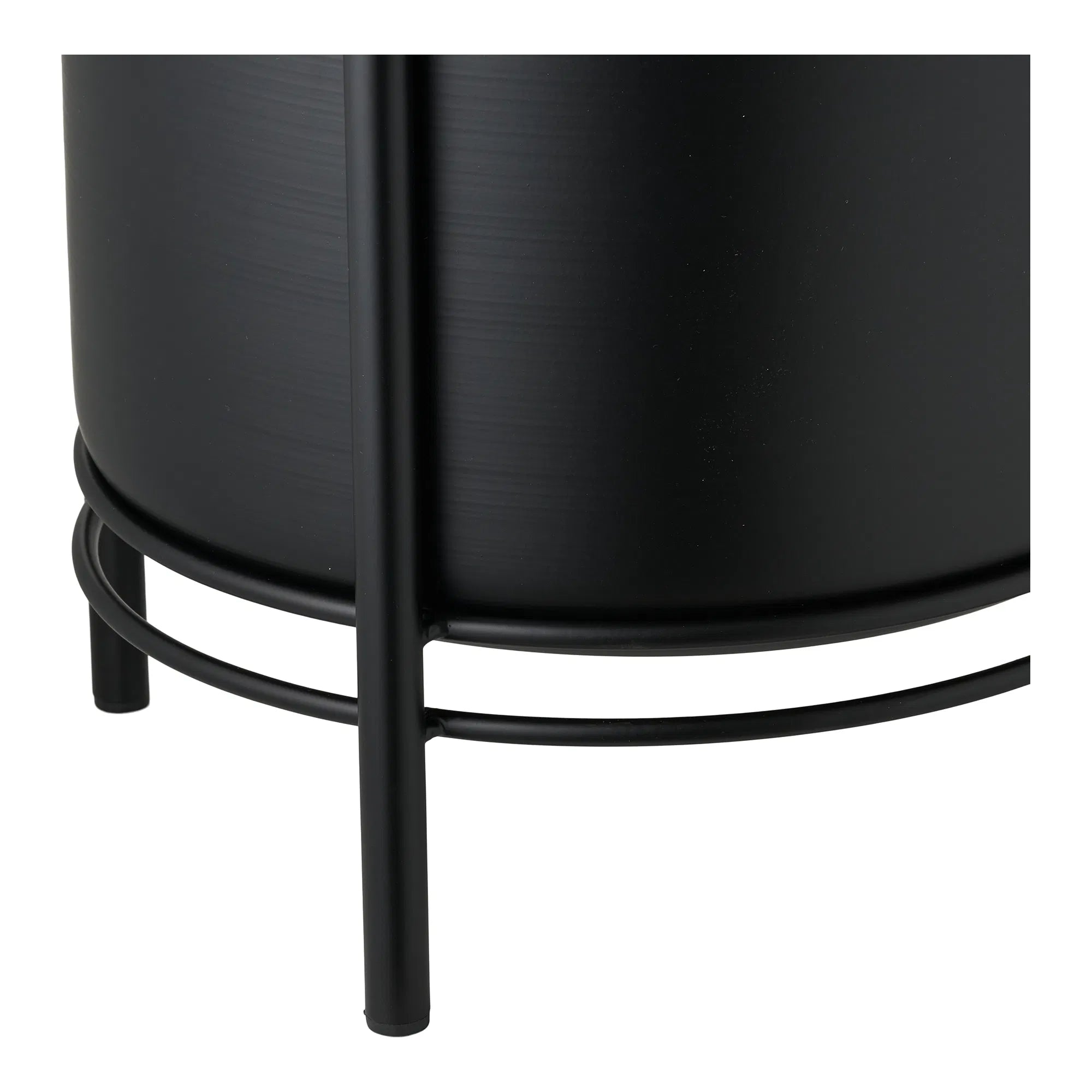 Flowerpot "Nerano" – Set of 2 made of black steel