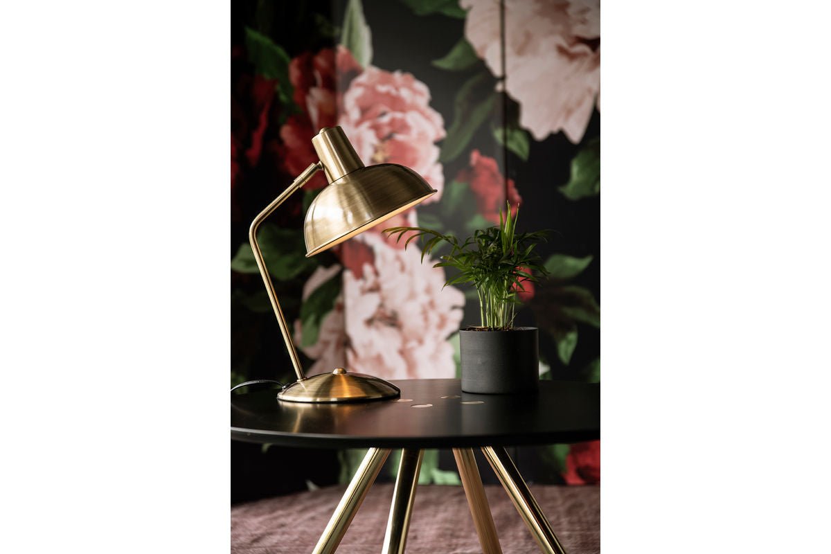 Table lamp Oldschool - in classic style - brushed