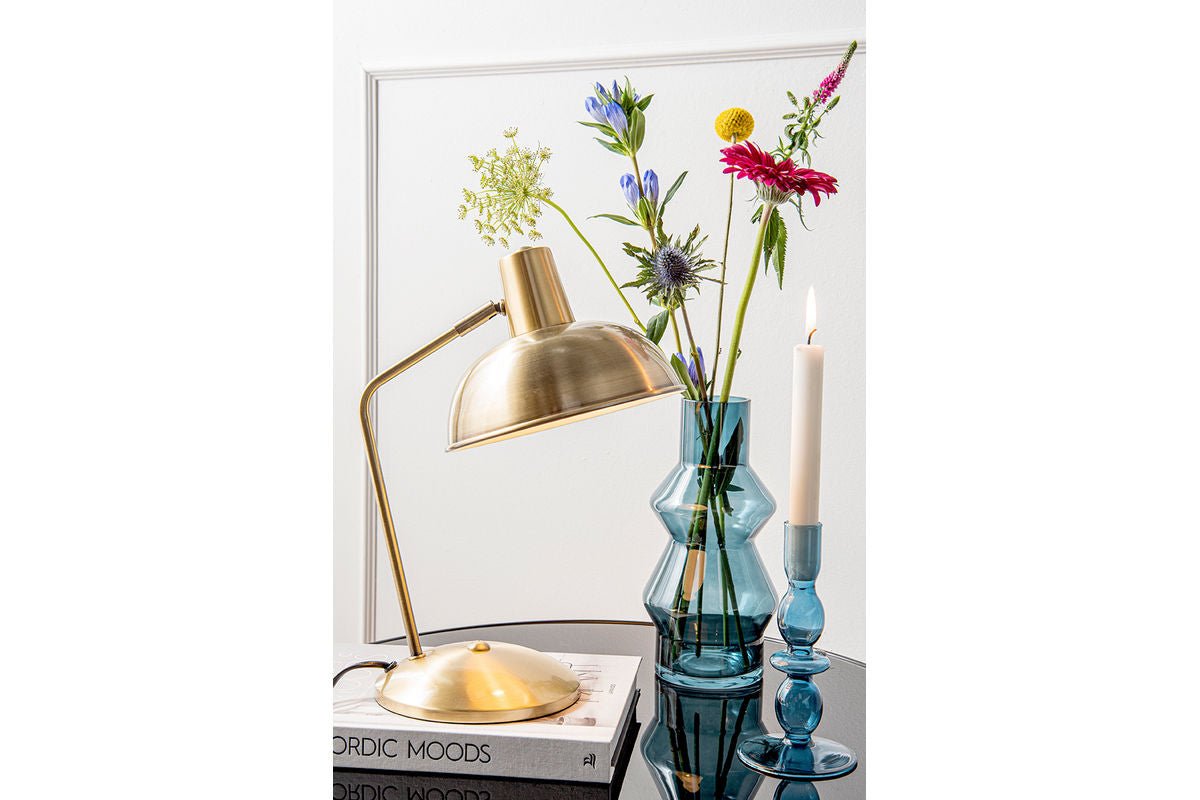 Table lamp Oldschool - in classic style - brushed