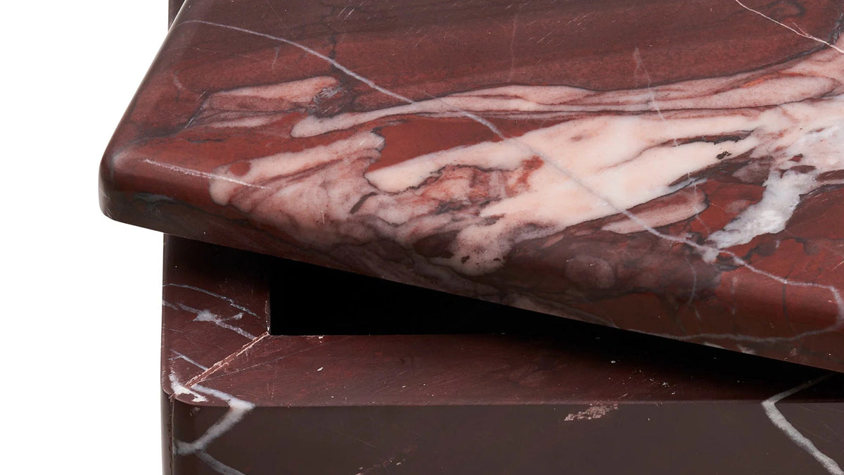 Storage box Jari - with marble lid