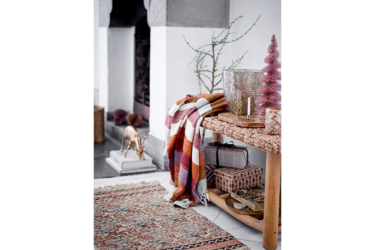 Tagesdecke Mirela – Erdige Farbtöne mit Fransen