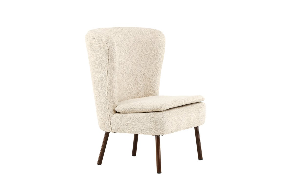 Sessel Hedwig - Mit beigem Polyesterstoff