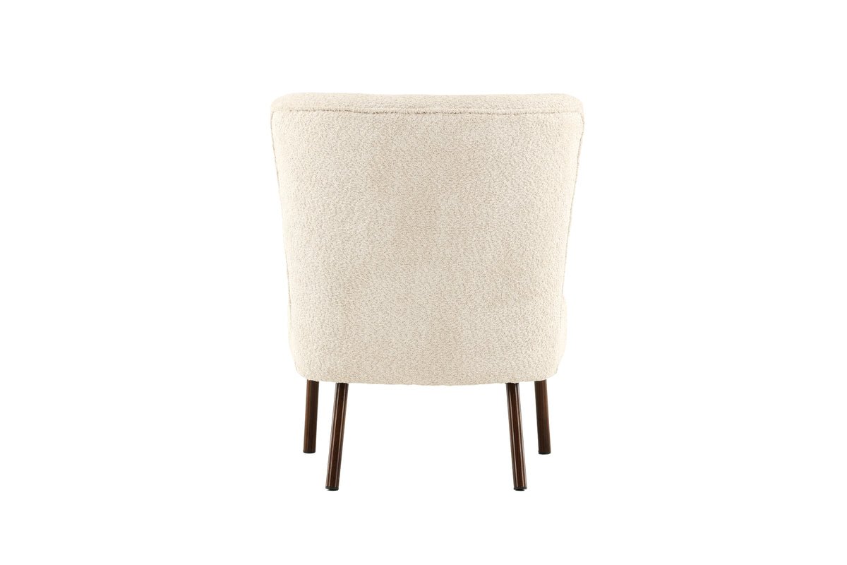 Sessel Hedwig - Mit beigem Polyesterstoff
