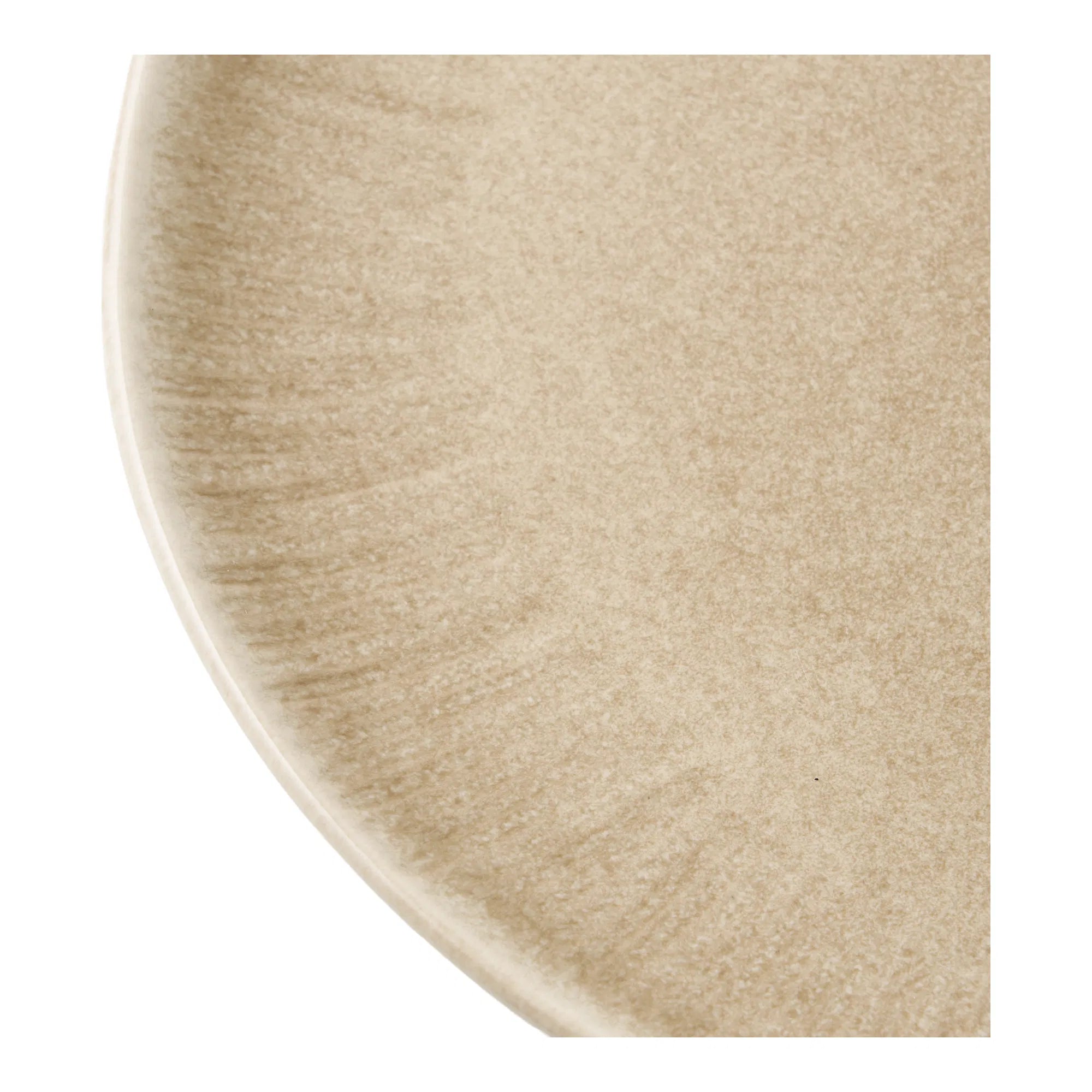 Teller Keldira – aus Steingut gefertigt in beige (4er Set)