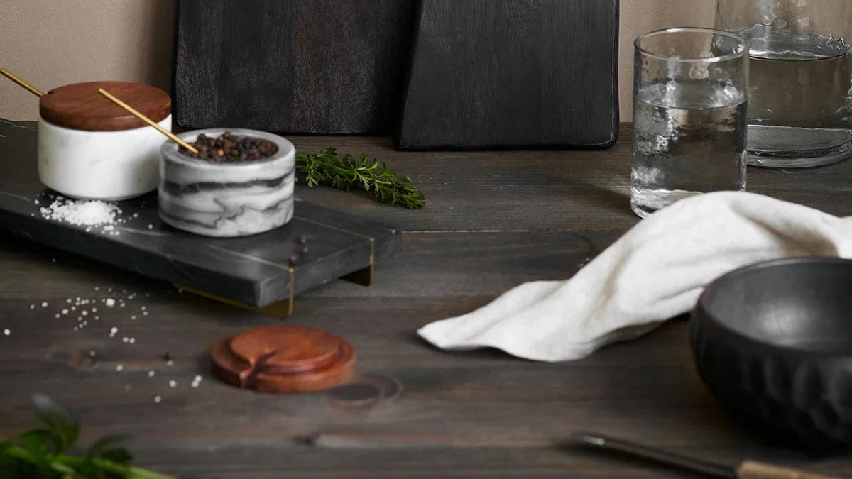 Tray Tiffany - made of marble with brass details