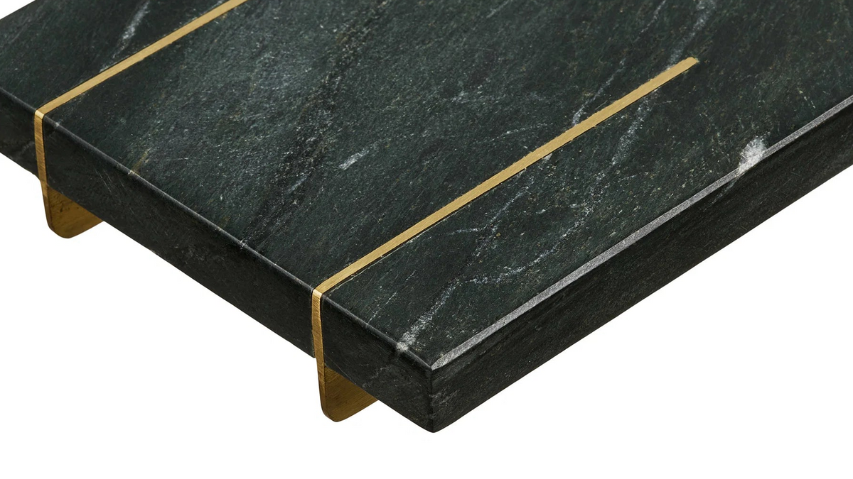Tray Tiffany - made of marble with brass details
