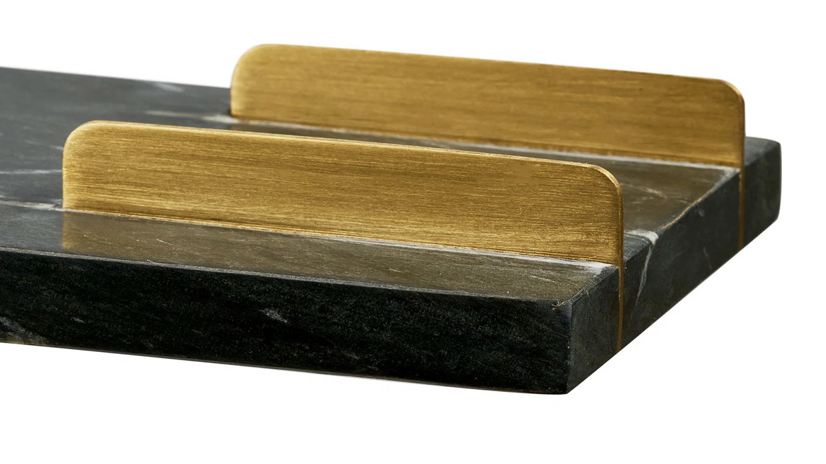 Tray Tiffany - made of marble with brass details