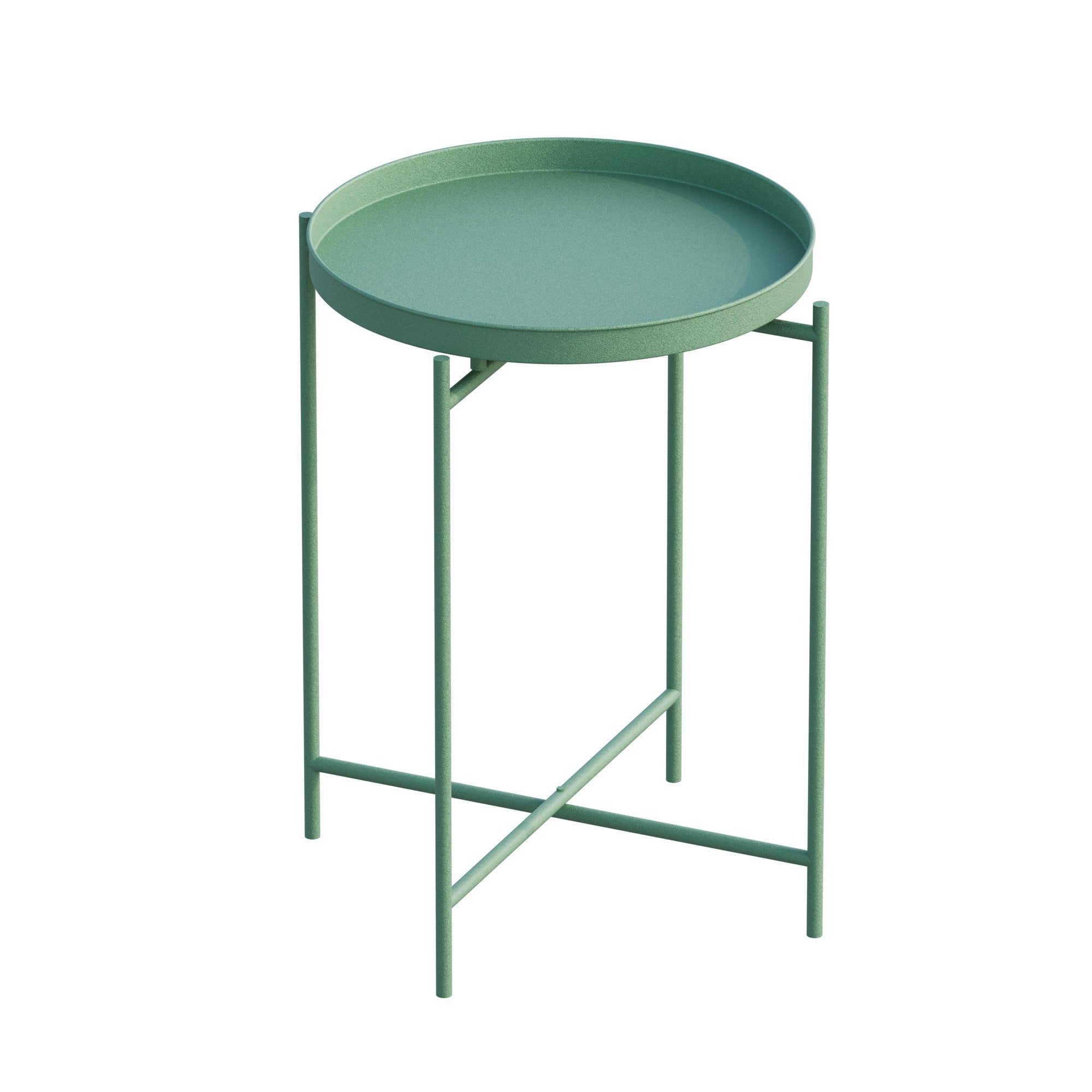 Coffee Table Fenaro – Simple Metal Design in White or Green
