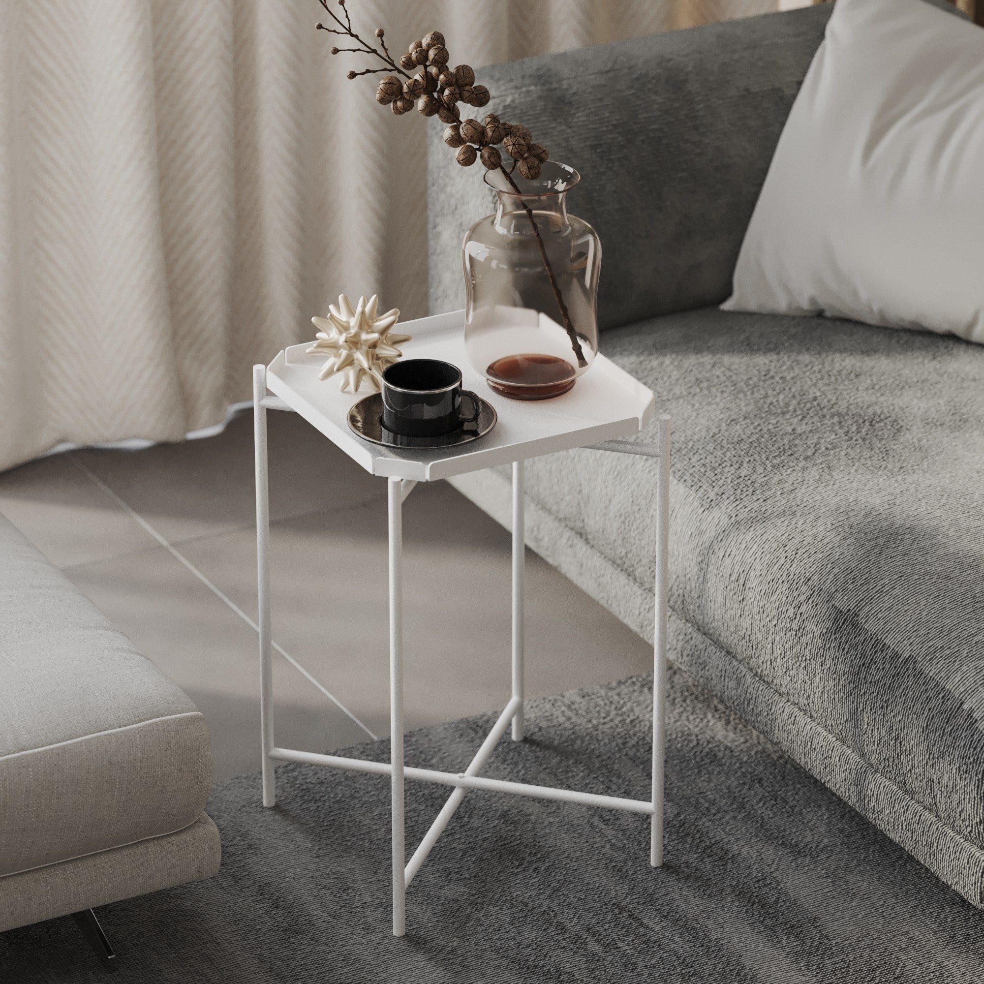 Coffee Table Arvello – Simple Metal Design Available in 3 Colors