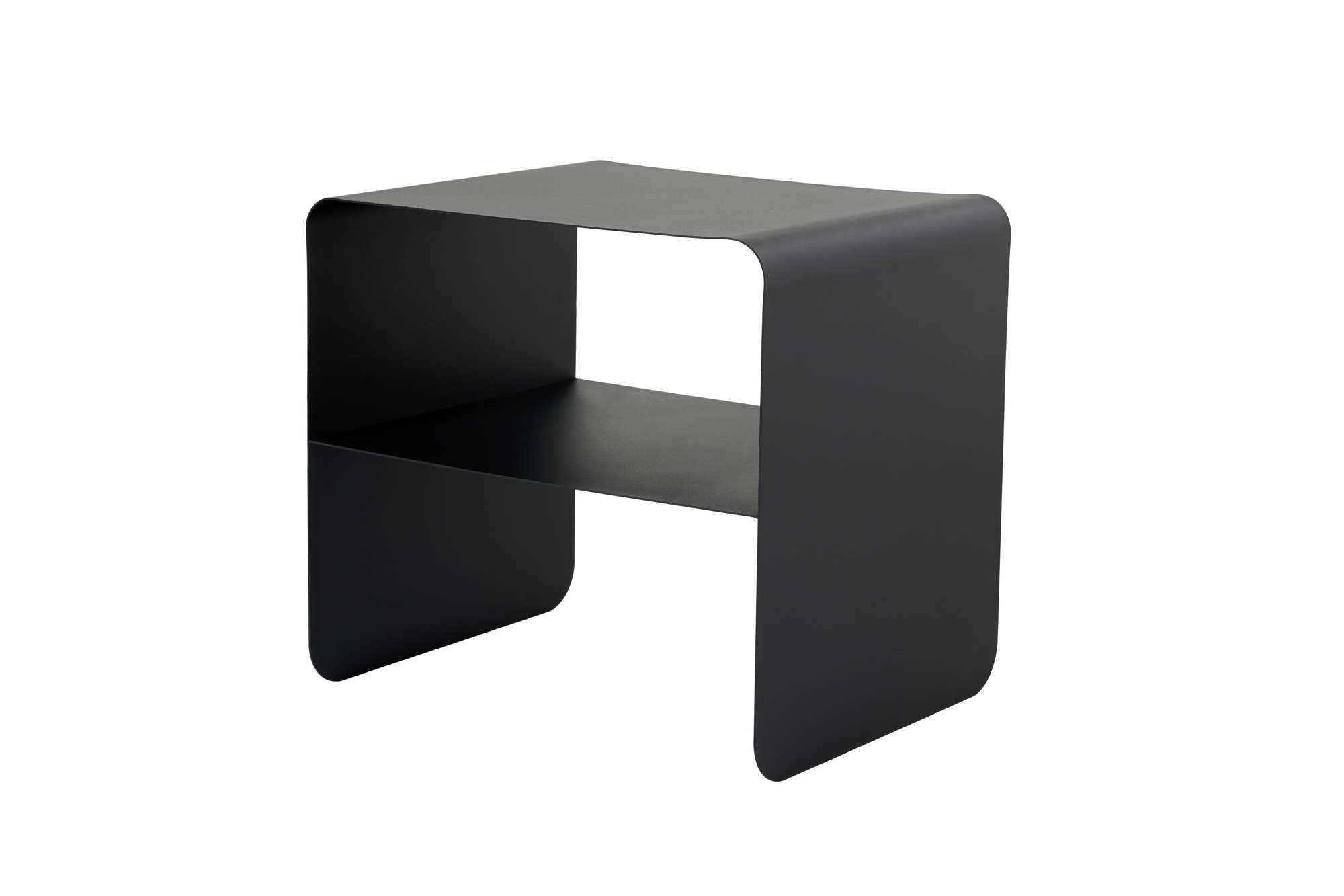 Coffee Table Nivaro – Made of Metal in Black or Taupe