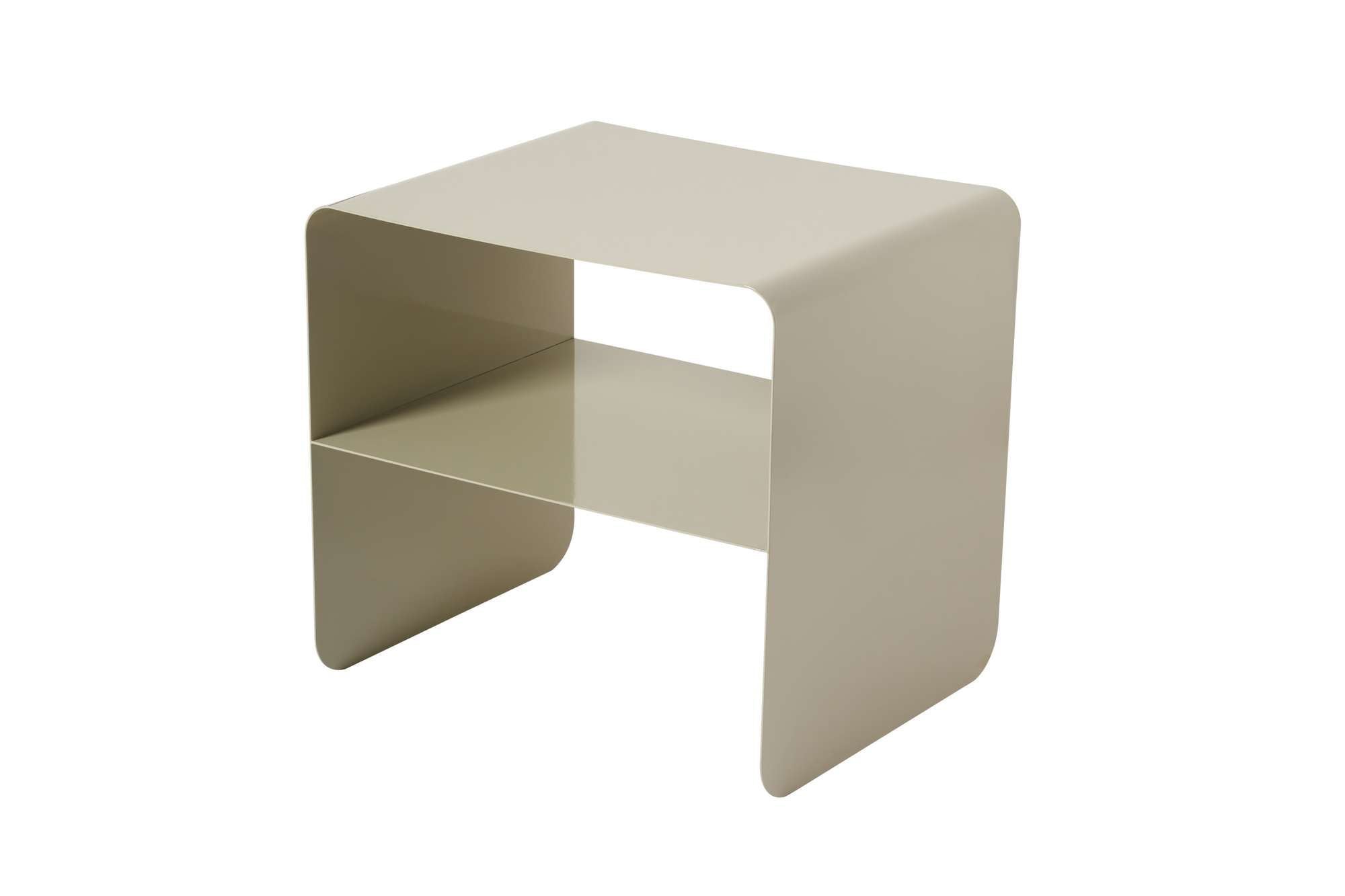 Coffee Table Nivaro – Made of Metal in Black or Taupe