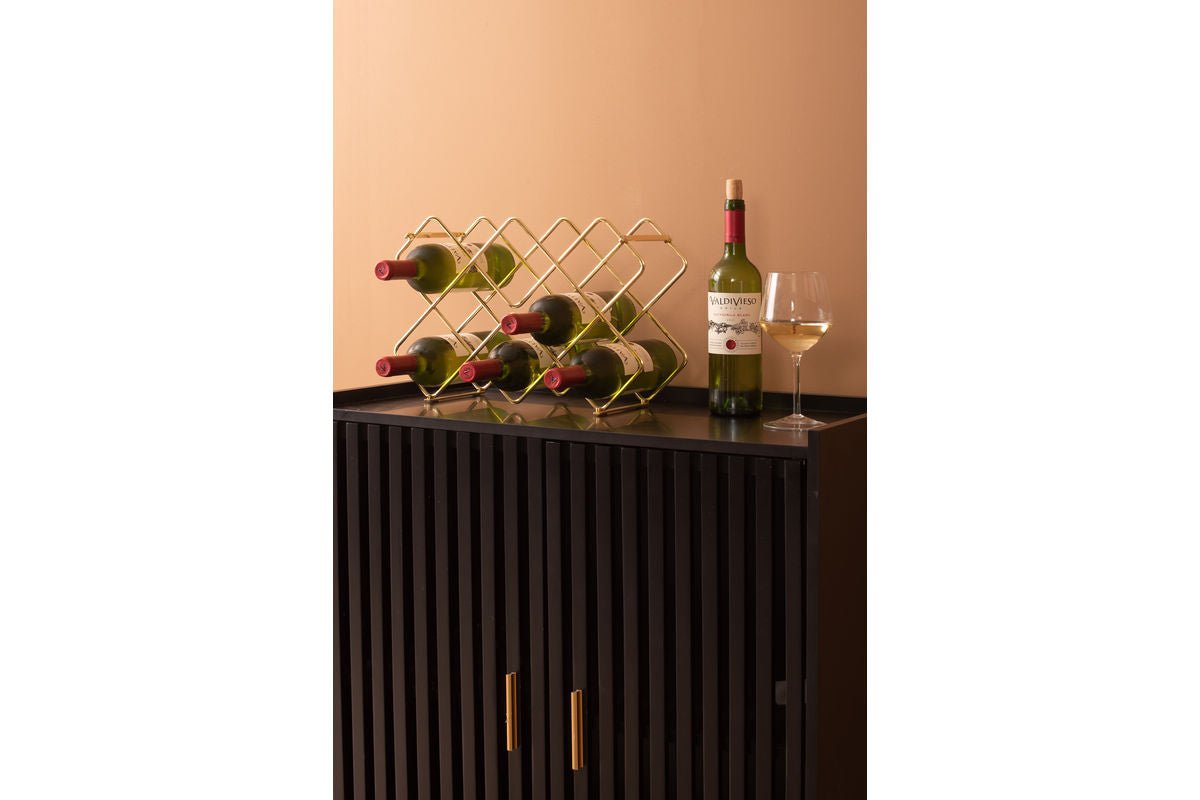 Weinregal Selio – Wandregal aus Eisen für stilvolle Weinlagerung