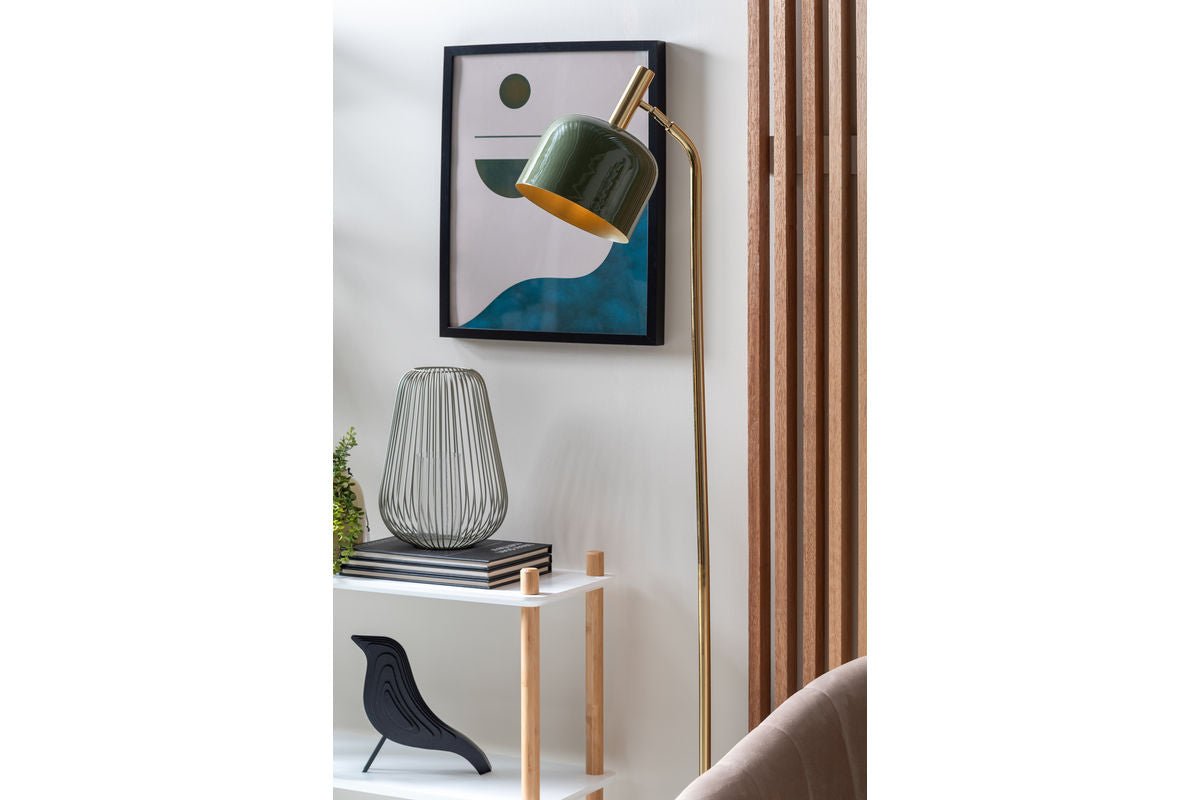 Floor lamp Norex – made of iron with enamel coating