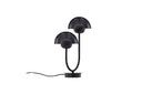 Tischlampe Noir Duo – Elegante Schwarzstahl-Lampe mit Doppelkuppel
