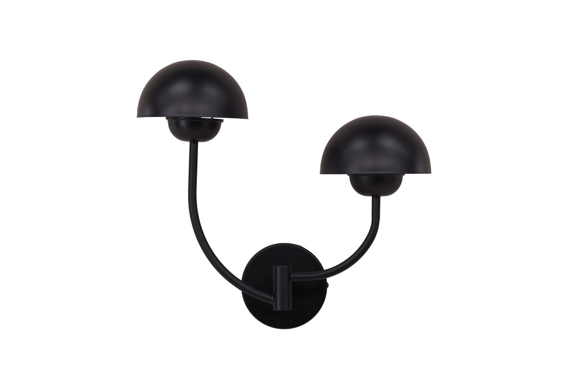 Wall lamp "Noir Duo" – With matte black base