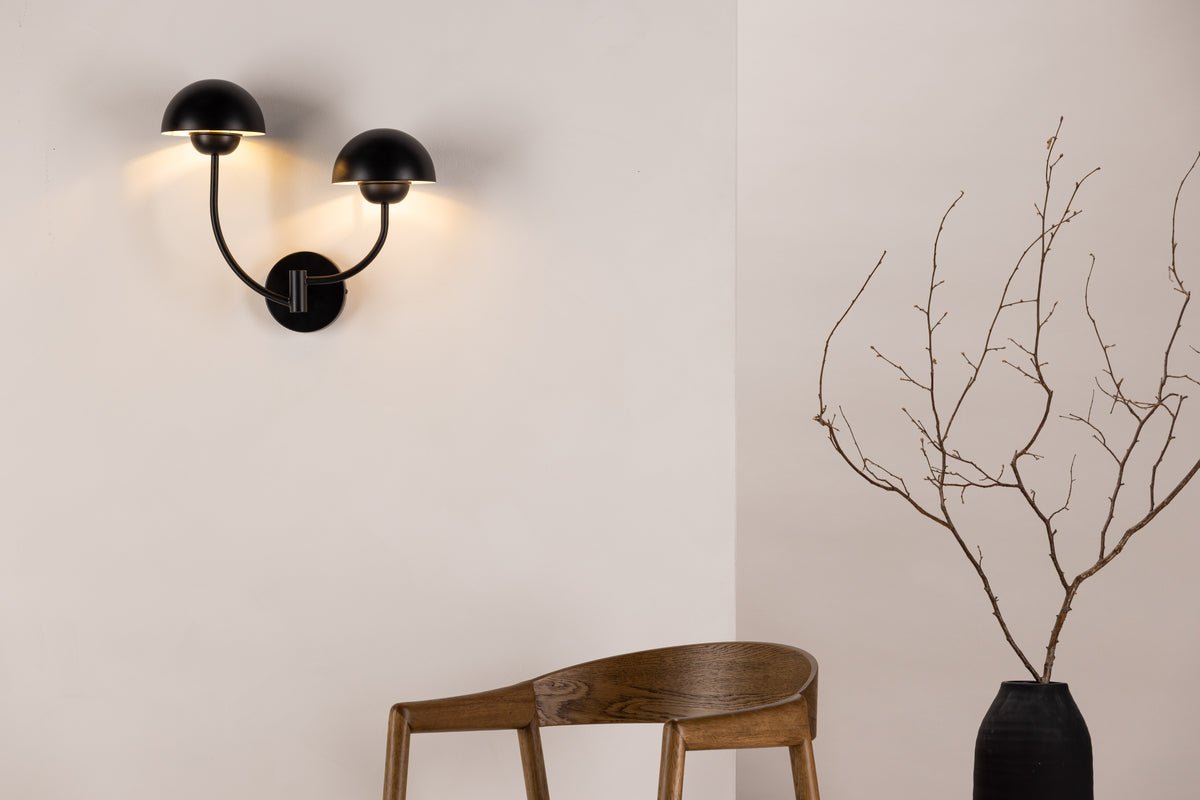 Wall lamp "Noir Duo" – With matte black base