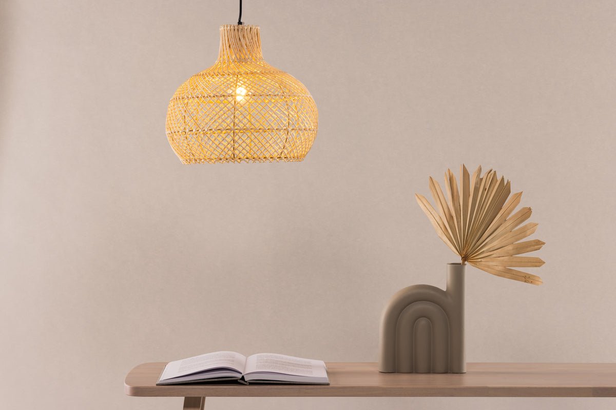 Pendant lamp "Johannesburg" – Made of rattan in natural look