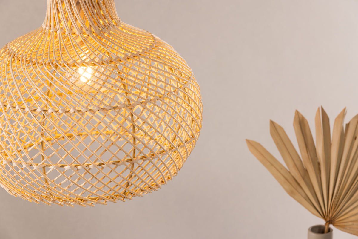 Pendant lamp "Johannesburg" – Made of rattan in natural look