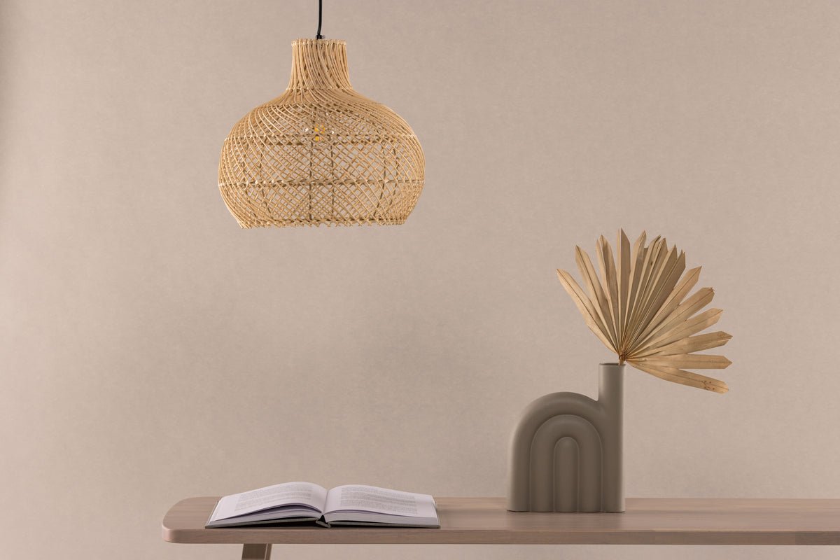 Pendant lamp "Johannesburg" – Made of rattan in natural look