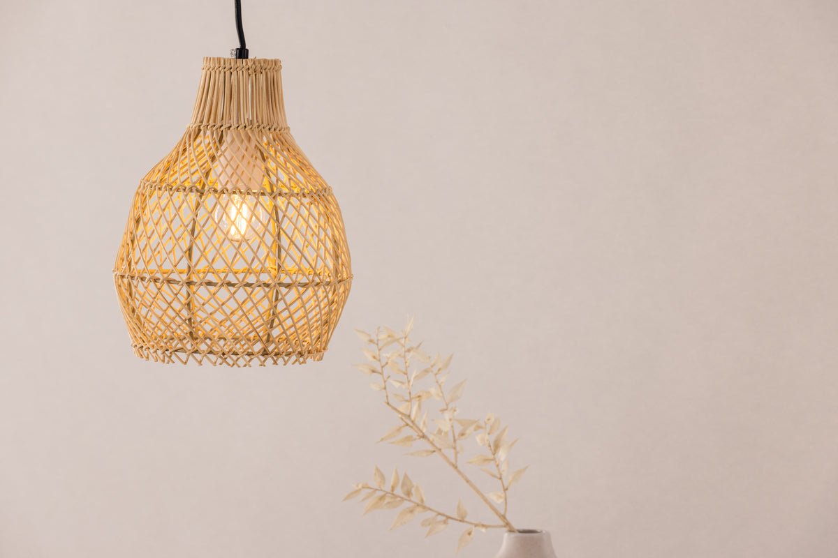 Pendant lamp "Johannesburg" – Made of rattan in natural look