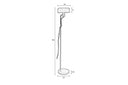 Landon floor lamp – made of iron in Black