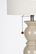 Floor lamp Ebbe – made of ceramic in Beige