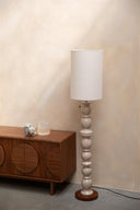 Floor lamp Ebbe – made of ceramic in Beige